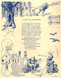 Rabier - Fables de La Fontaine - La Mort et le bûcheron