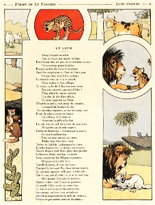 Rabier - Fables de La Fontaine - Le Lion 1