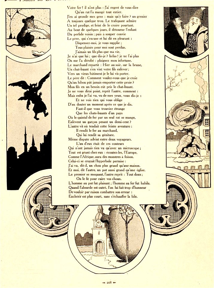 Rabier - Fables de La Fontaine -Le Dépositaire infidèle 2