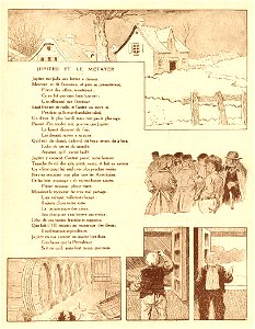 Rabier - Fables de La Fontaine - Jupiter et le Métayer
