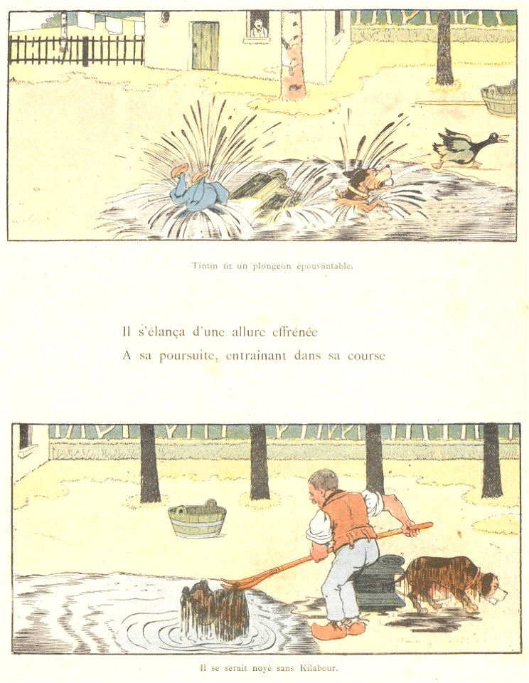 Rabier - Tintin-Lutin, 1898-38 - Free Stock Illustrations | Creazilla