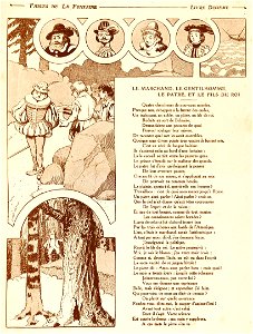 Rabier - Fables de La Fontaine - Le Marchand, le Gentilhomme, le Pâtre et le Fils du Roi 1