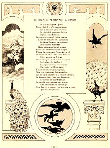 Rabier - Fables de La Fontaine - Le Paon se plaignant à Junon