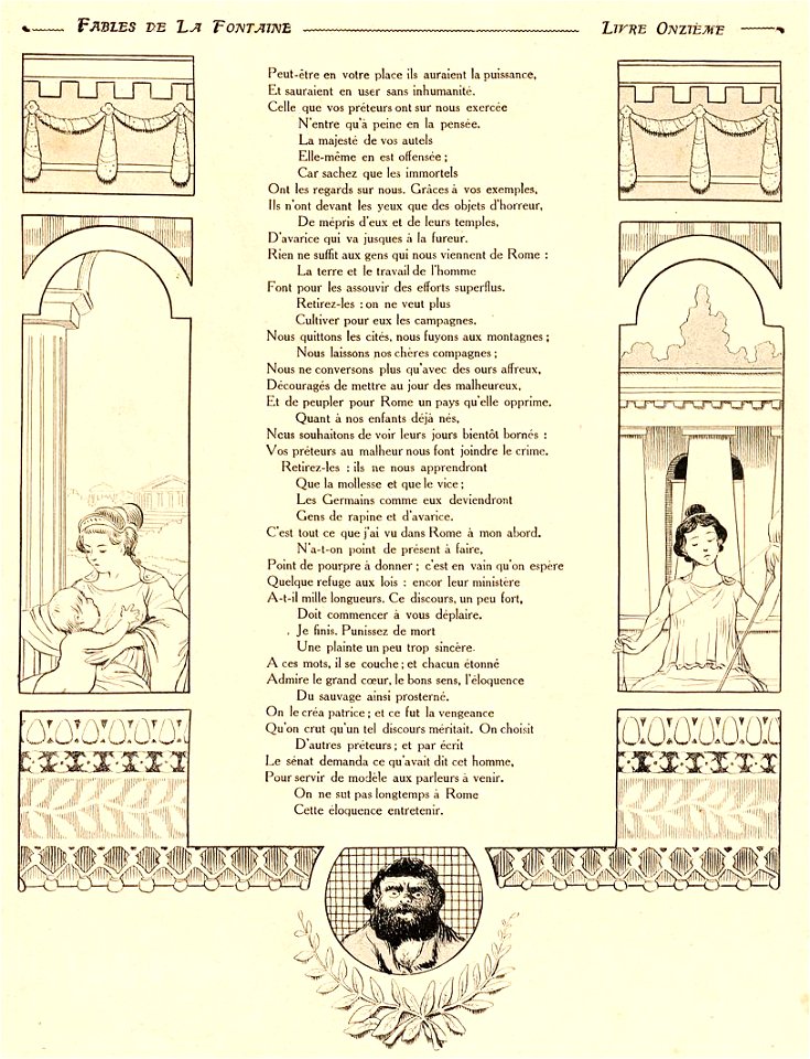 Rabier - Fables de La Fontaine - Le Paysan du Danube 2