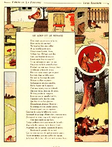 Rabier - Fables de La Fontaine - Le Loup et le Renard 3