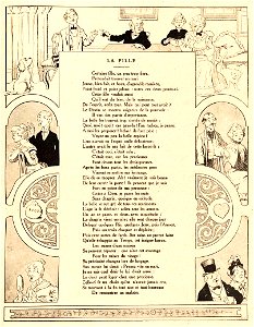 Rabier - Fables de La Fontaine - La Fille