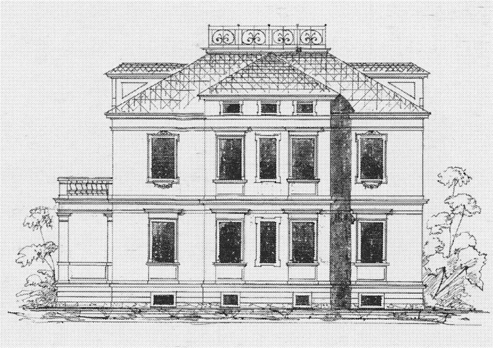 Radebeul Villa Susanne (Dr.-Rudolf-Friedrichs-Straße) Bauzeichnung Käfer 1889