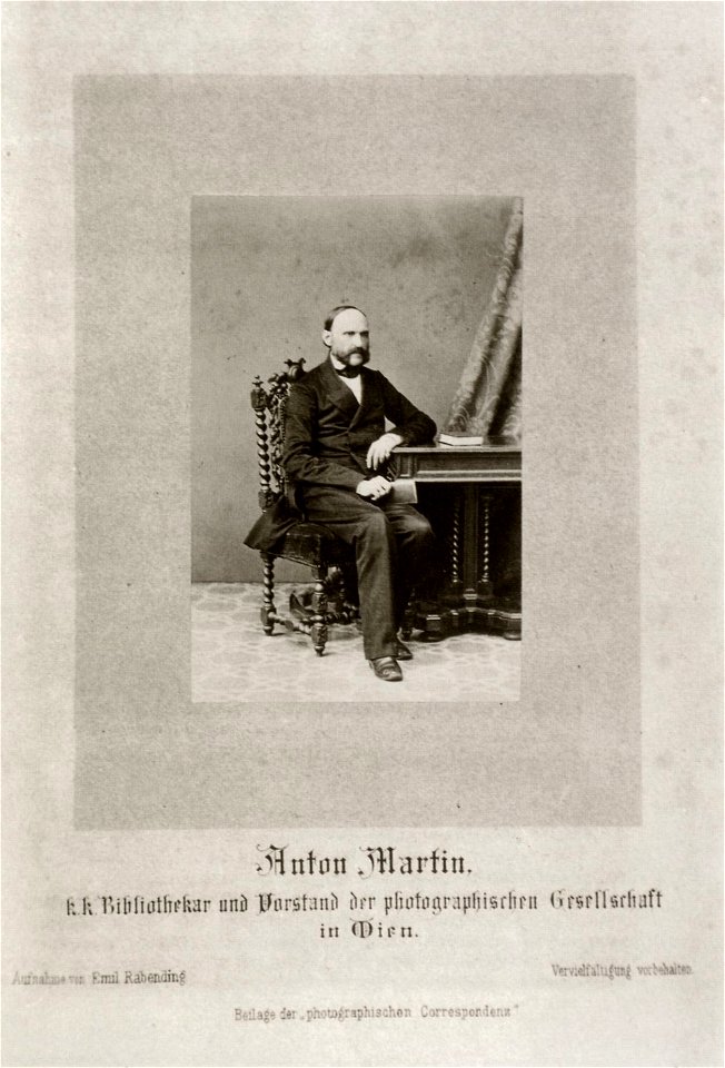Rabendig, Emil - Porträt des Photographen Anton Martin (Zeno Fotografie)