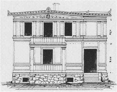 Radebeul Villa Nizzastraße 12 Bauzeichnung 1880