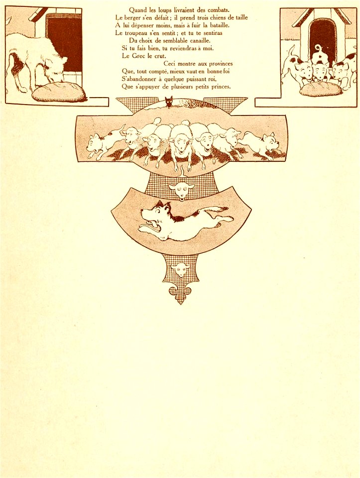 Rabier - Fables de La Fontaine -Le Bassa et le Marchand 2