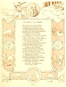 Rabier - Fables de La Fontaine - Les Loups et les Brebis