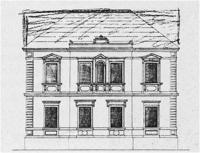 Radebeul Mietvilla Wilhelm Ludwig Schumann Bauzeichnung Große 1876