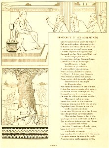 Rabier - Fables de La Fontaine -Démocrite et les Abdéritains 1