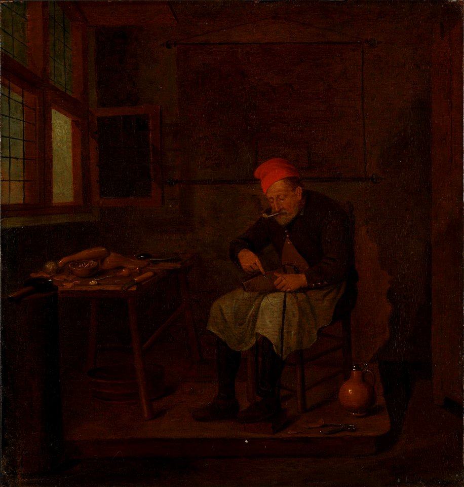 Quiringh van Brekelenkam - A Shoemaker - NG.M.00370 - National Museum of Art, Architecture and Design