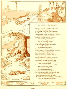 Rabier - Fables de La Fontaine -Le Chat et le Renard