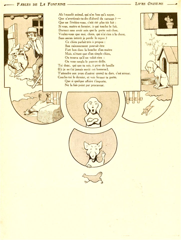 Rabier - Fables de La Fontaine - Le Fermier, le Chien et le Renard 2