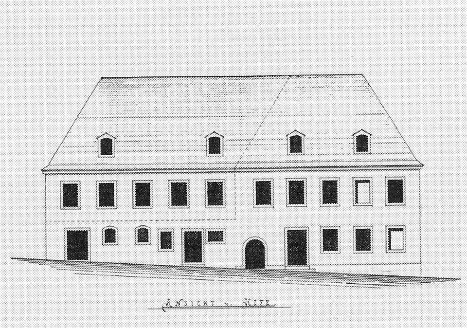 Radebeul Kynast Herrenhaus Bauzeichnung 1888