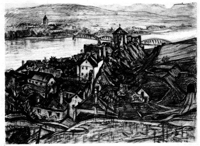 R.C.Wagner Stein Krems an der Donau Der Schlossberg 1924 dgE