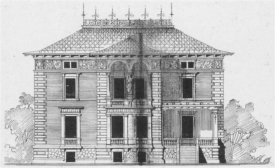 Radebeul Teehaus Bauzeichnung 1889