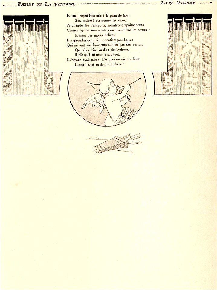Rabier - Fables de La Fontaine - Les Dieux voulant instruire un fils de Jupiter 2