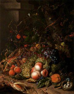 Rachel Ruysch - Still Life with Fruit, a Bird's Nest and Insects NTII DMS 814164