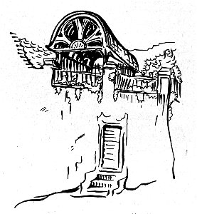 R.C.Wagner Stein Krems an der Donau Hauszugang 1923 dgE