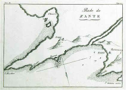 Rade de Zante - Grasset De Saint-sauveur André - 1800. Free illustration for personal and commercial use.