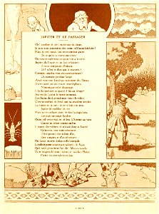 Rabier - Fables de La Fontaine -Jupiter et le Passager
