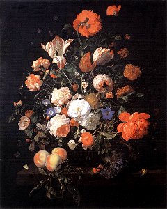 Rachel Ruysch - A Vase of Flowers - WGA20559