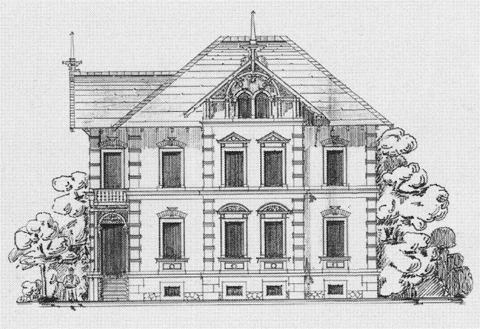 Radebeul Clara-Zetkin-Str 1 Bauzeichnung 1896