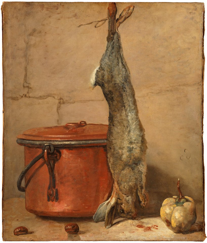 Rabbit and Copper Pot (Jean Siméon Chardin) - Nationalmuseum - 17788