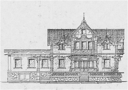 Radebeul Villa Hedwig Bauzeichnung 1893