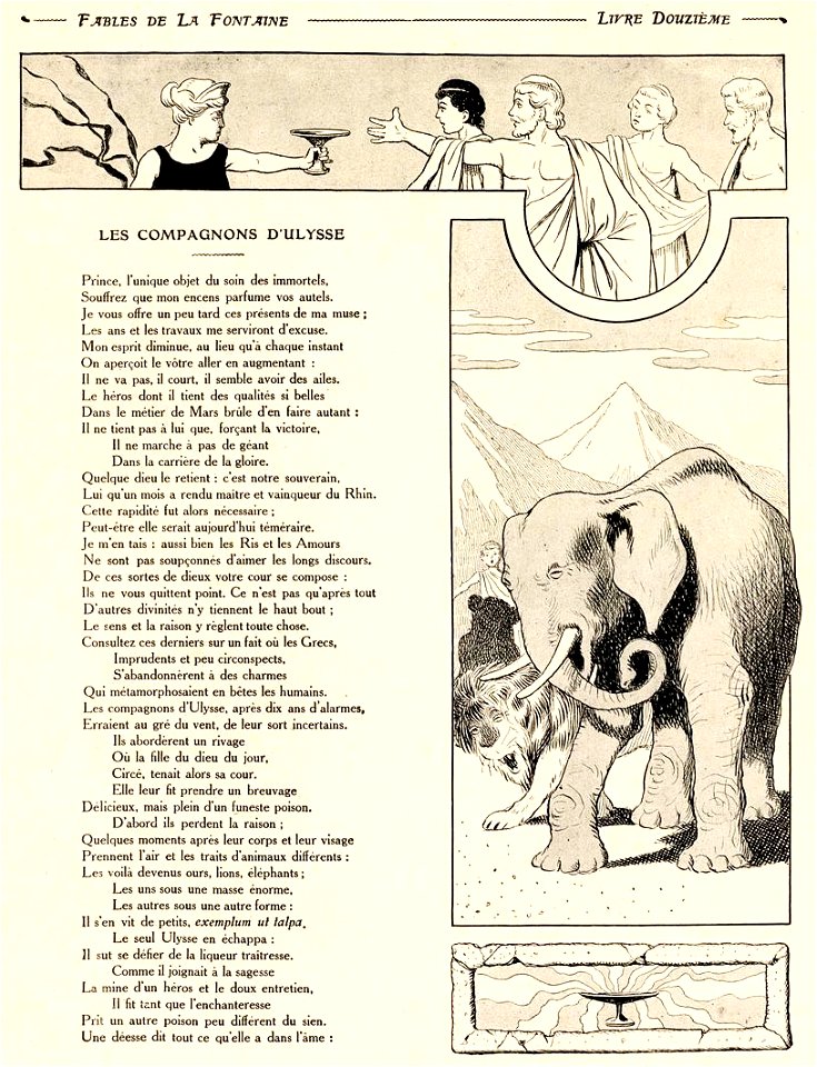 Rabier - Fables de La Fontaine - Les Compagnons d'Ulysse 1
