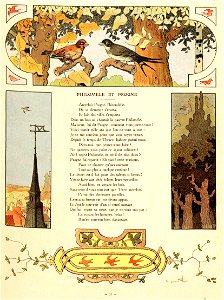Rabier - Fables de La Fontaine - Philomèle et Progné