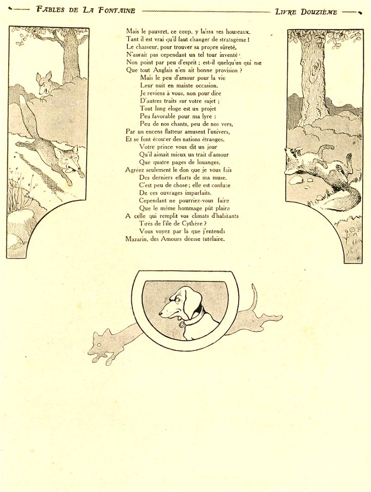 Rabier - Fables de La Fontaine - Le Renard anglais 2