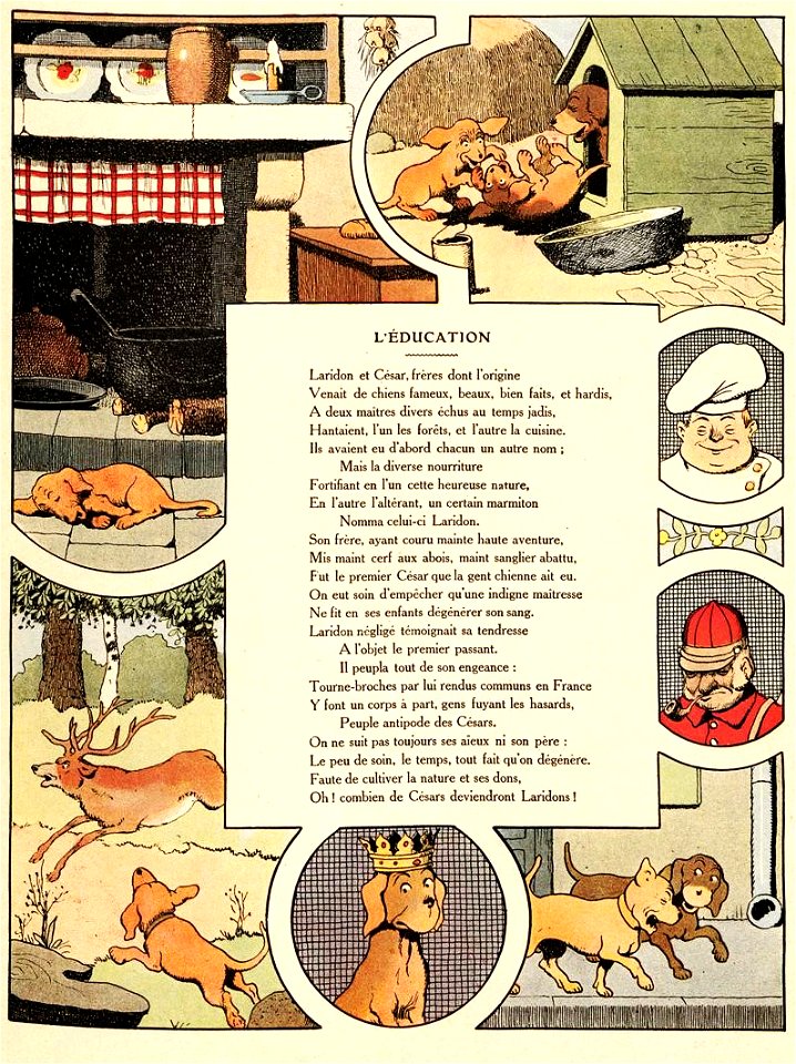 Rabier - Fables de La Fontaine - L’Éducation