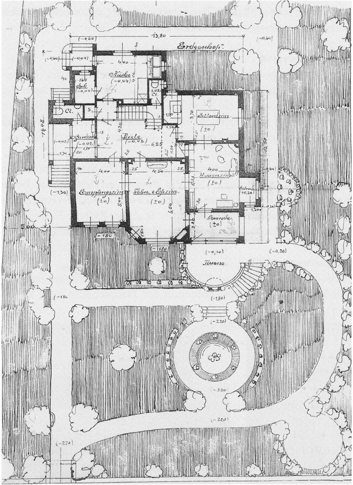 Radebeul Augustusweg 82 Planzeichnung 1909