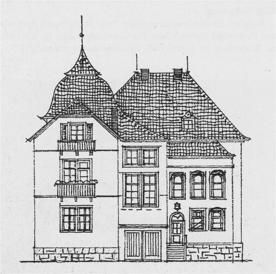 Radebeul Villa Bernhard Große Umbauzeichnung 1935