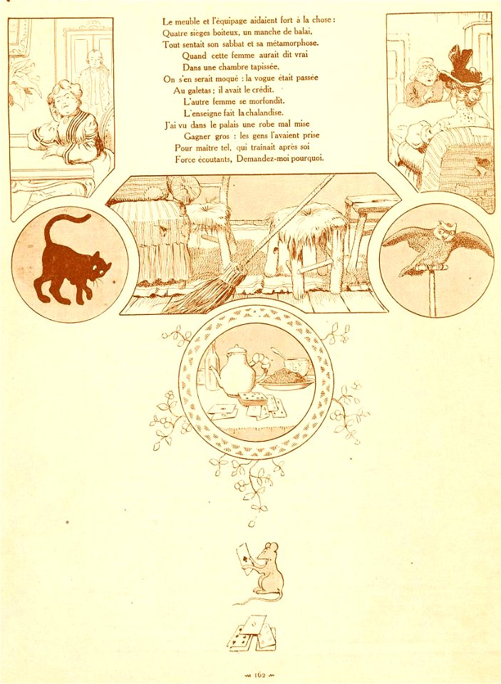 Rabier - Fables de La Fontaine - Les Devineresses (suite)