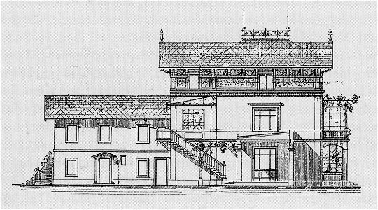 Radebeul Villa Gustav Ziller Bauzeichnung