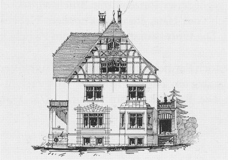 Radebeul Käthe-Kollwitz-Straße 6 Bauzeichnung 1902