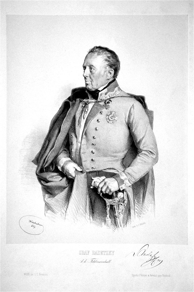 Radetzky Kriehuber 1849 Litho