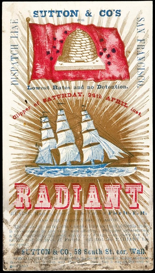 RADIANT Clipper ship sailing card 37641 2