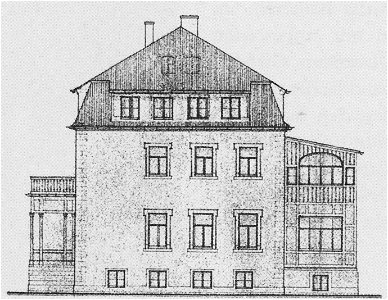 Radebeul Pestalozzistr 12 Bauzeichnung 1902