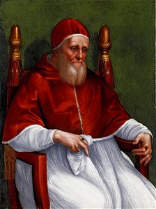 Raffaello Sanzio e bottega - Ritratto di Papa Giulio II (Städel, Frankfurt)