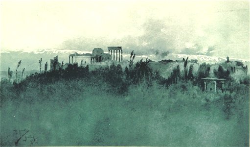 Raffaele Mainella. Baalbek. 1895