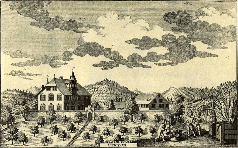 Radierung Schloss Uitikon
