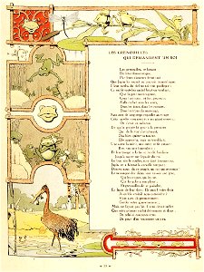 Rabier - Fables de La Fontaine - Les Grenouilles qui demandent un Roi