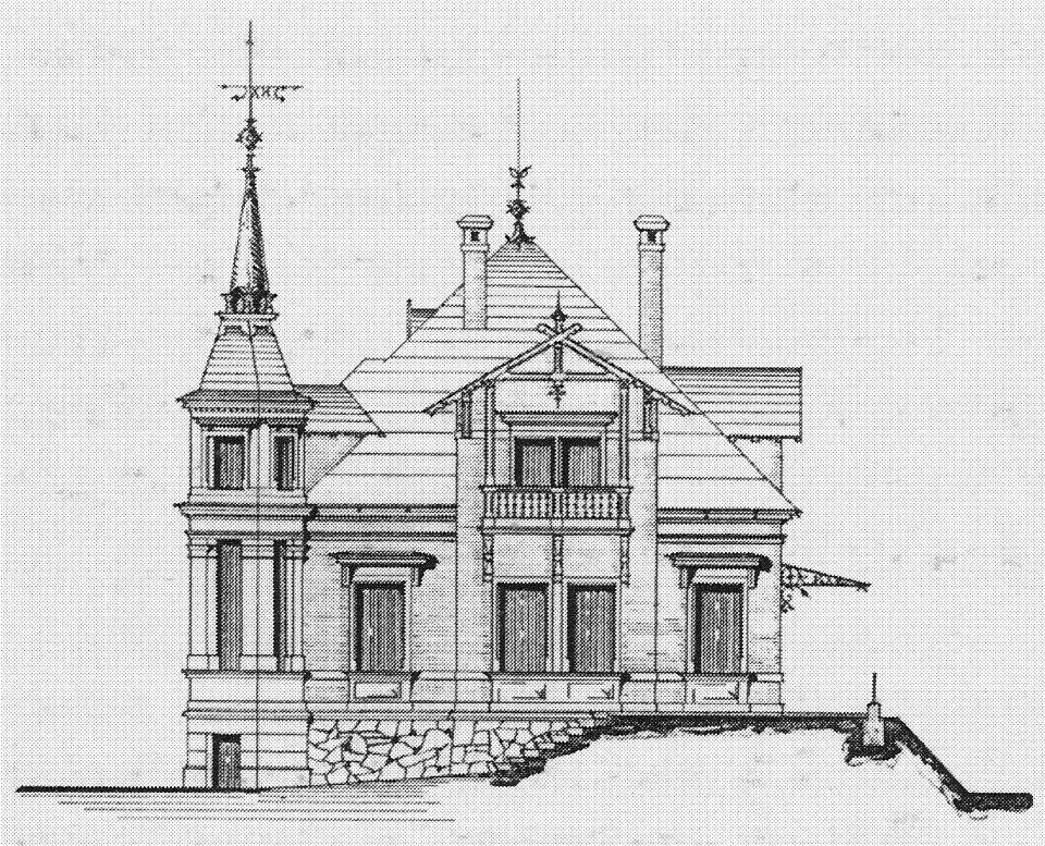 Radebeul Villa Annabella Bauzeichnung 1897