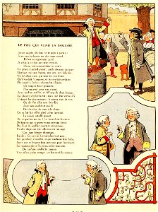 Rabier - Fables de La Fontaine -Le fou qui vend la sagesse